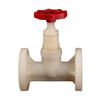 Plastic Globe Stop Valve Strong Acids Resistant Chlorine And Organic Solvents Manual PVDF Shutoff Valve