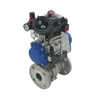 Investment Casting Stainless Steel Heavy Duty Explosion-proof Pneumatic Flange Ball Valve