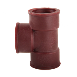 Factory Direct Reddish Brown Plastic Internal Thread Tee DN15 - DN50 1/2