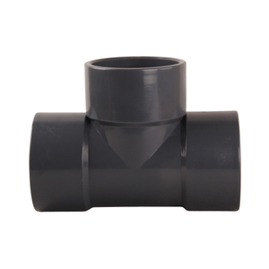 UPVC Pipe Coupling Joint Tee Reducing Pipe Fittings Plastic Reducer Tee Joint Fittings for Chemical Industrial
