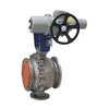 Electric Actuator Multi Turn Full Bore V-shaped Ball Valve Stainless Steel Chemical Industry Flange V Type Ball Valve