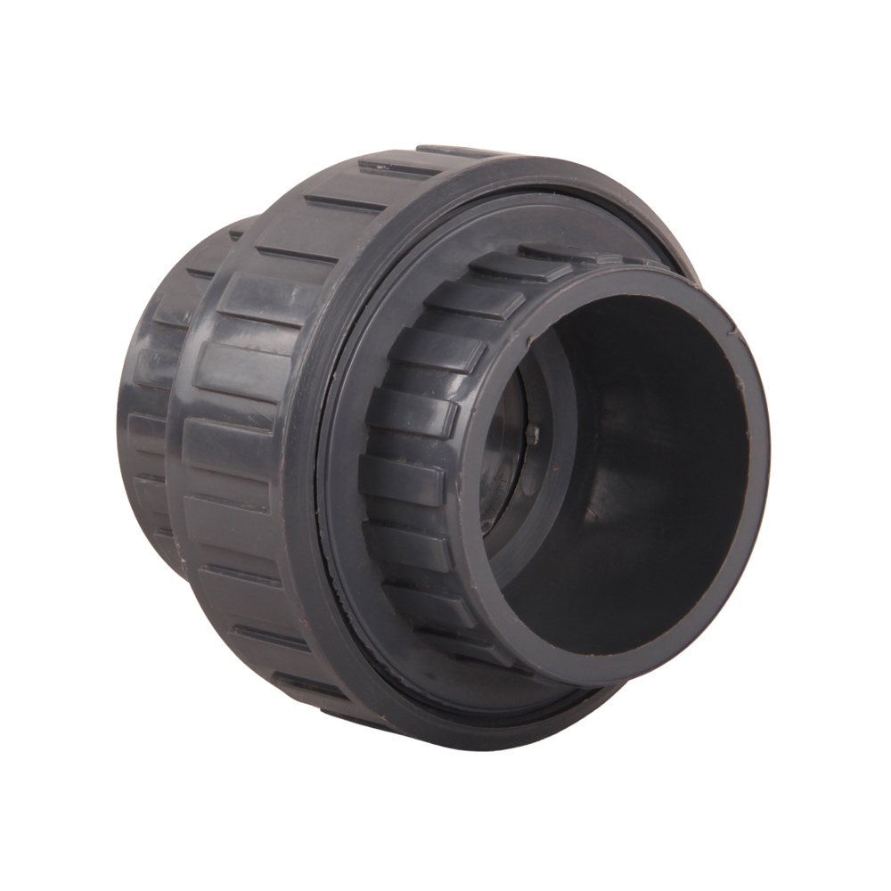 FRPP Plastic Two Way Joint Pipe Connection Pipe Fitting Union Coupling Connector DN15 -DN100 1/2in - 4in